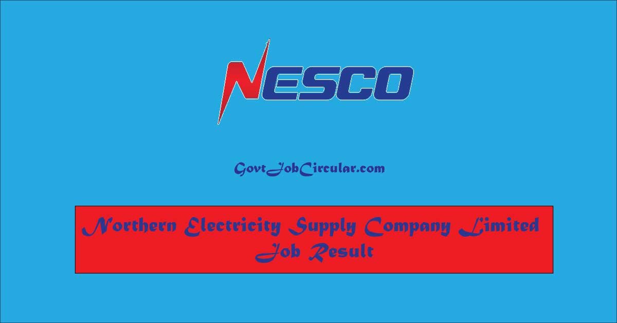 NESCO Result 2024