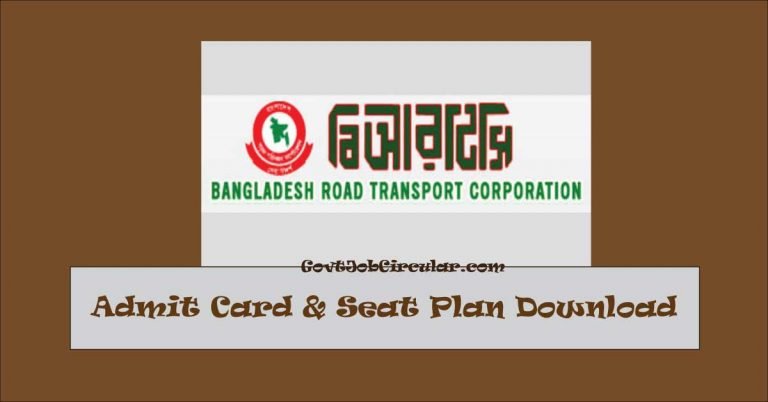 brtc admit card