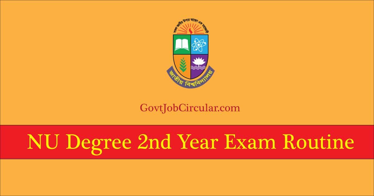NU degree 2nd year routine