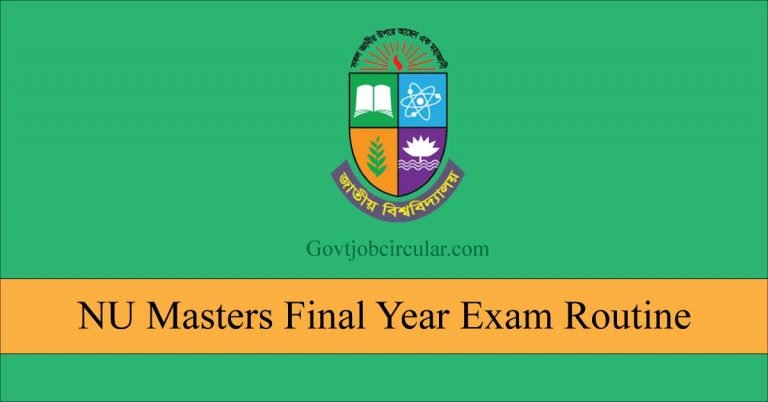 NU Masters Exam Routine