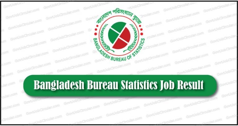Bangladesh Bureau Statistics Job Result