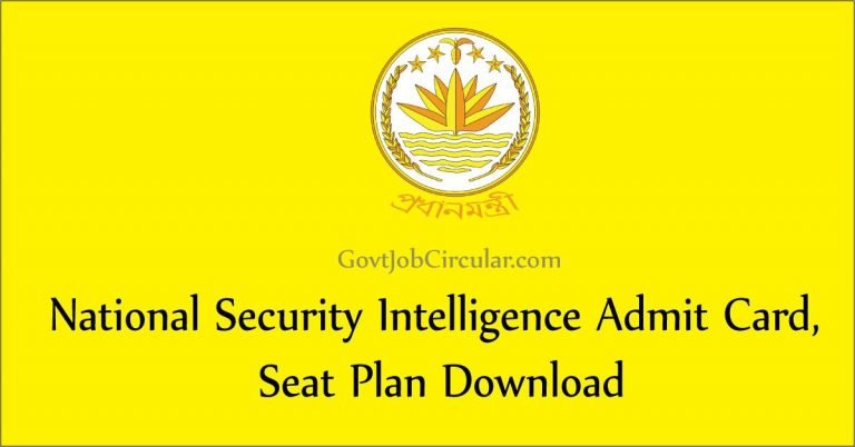 NSI Admit Card