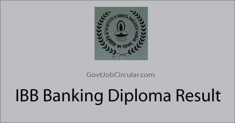 IBB Banking Diploma Result