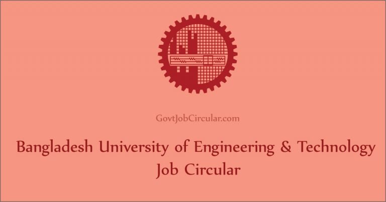 BUET job circular 2024