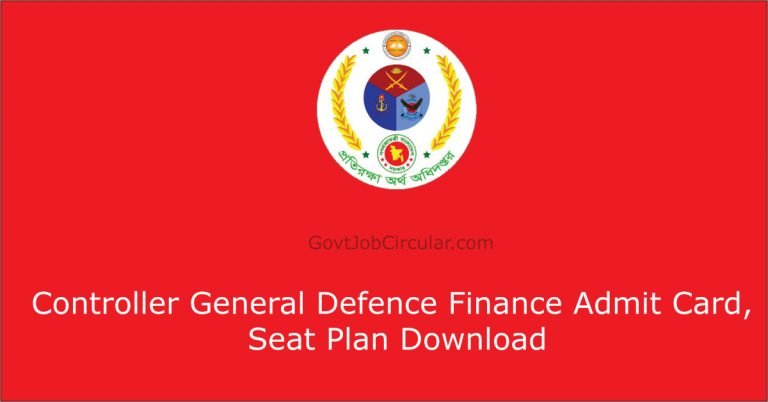 CGDF Admit Card