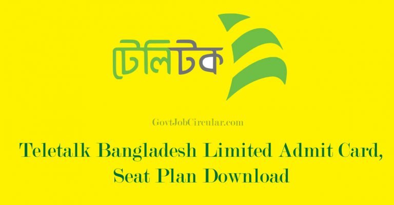 Teletalk Admit Card,