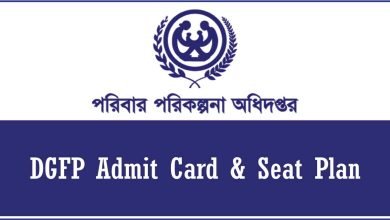 dgfp admit card