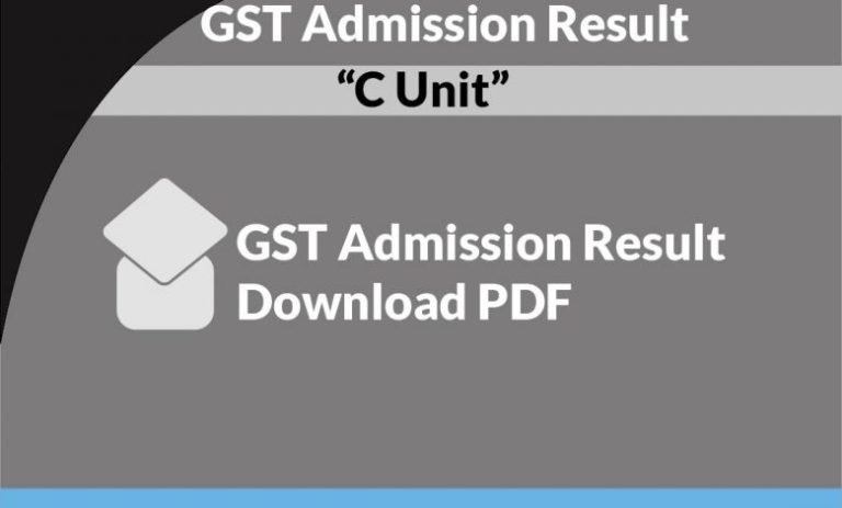 GST C Unit Result