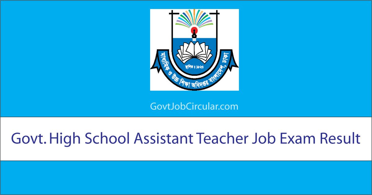 Govt. High School Assistant Teacher Job Result