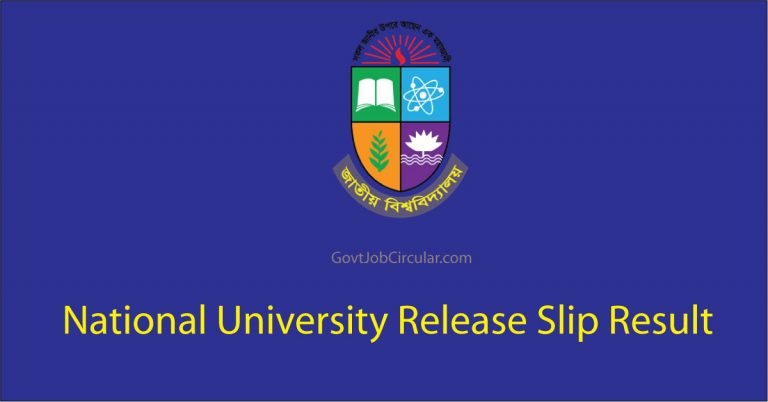 NU Release Slip Result