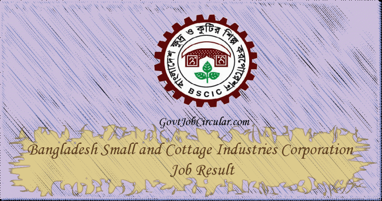 BSCIC Job Result 2024