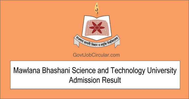 MBSTU Admission Test Result