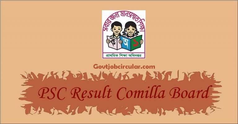 PSC Result Comilla Board