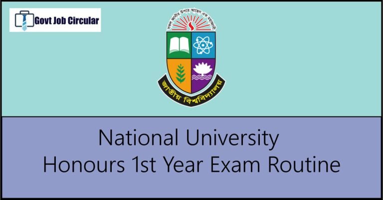 NU Honours 1st Year Routine