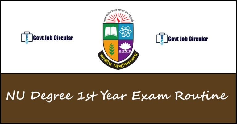 Degree 1st Year Routine
