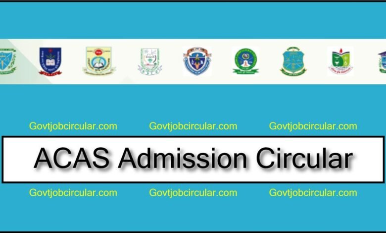 acas admission circular