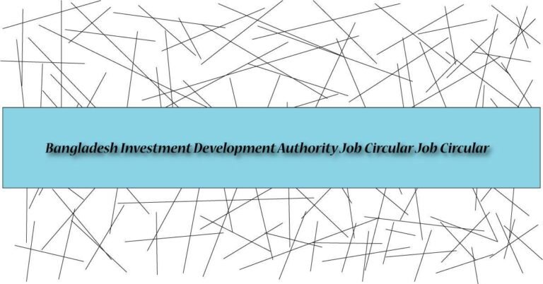 bida job circular