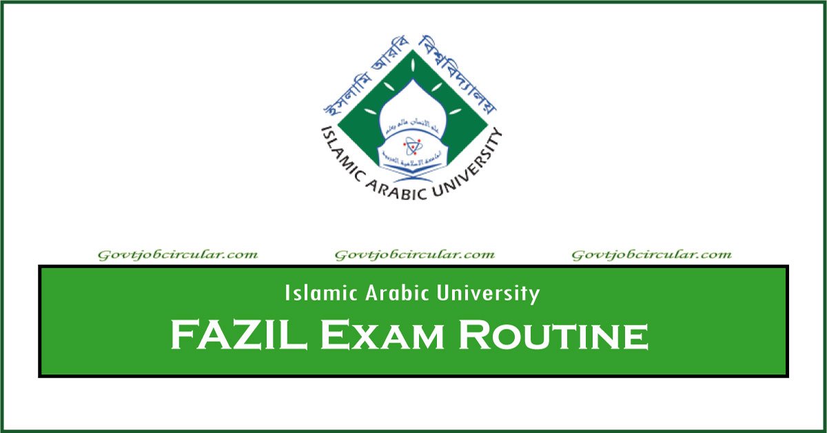 IAU Fazil Exam Routine
